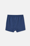 Laci - Beyaz Desenli Poplin Lyc Boxer