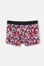 Kırmızı Mavi Compact Geometrik Boxer