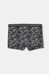 Siyah Desenli Compact Penye Boxer