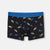 Siyah Saks Compact Şapka Desenli Boxer