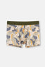 Turuncu Haki Compact Kamuflaj Boxer