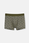 Haki Erkek Compact Desenli Boxer