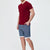 Bordo Modal V Yaka T-Shirt