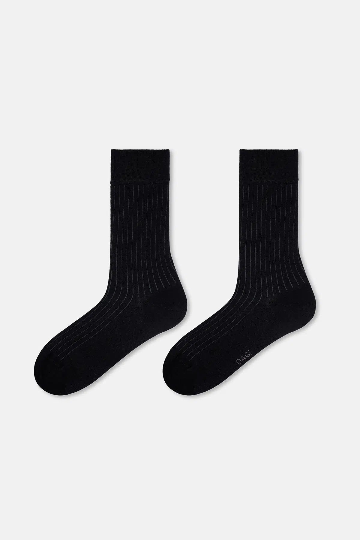 ERKEK 2'Lİ  ÇİZGİ DESEN BAMBU ÇORAP