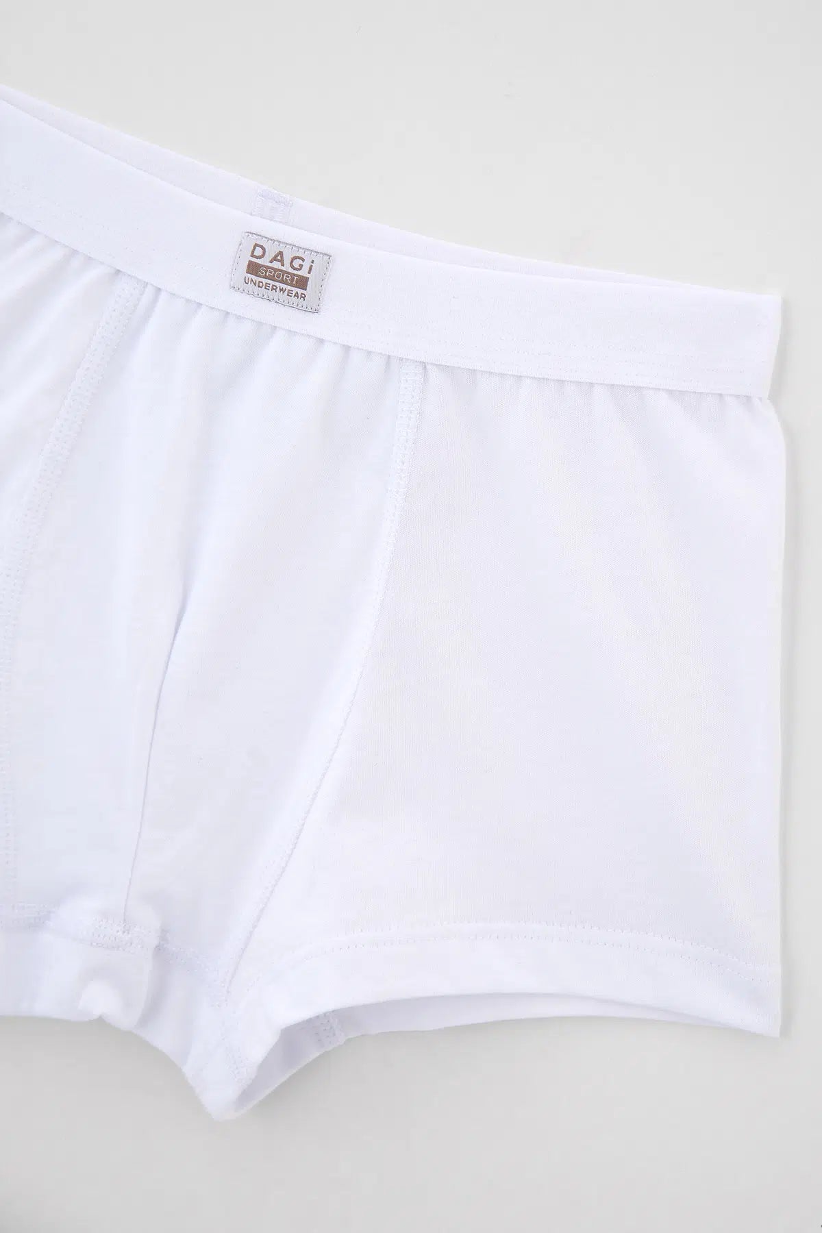 Beyaz Erkek Çocuk Penye 2'li Boxer