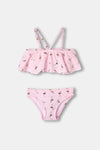 Pembe Kız Çocuk Bikini Takımı
